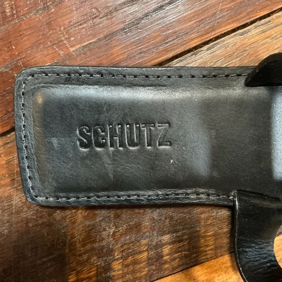 Schutz Amaris Gladiator Jeweled Sandals Black Leather Women’s Size 8.5 - Picture 10 of 11